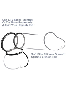 Fantasy C-ringz Silicone 3-ring Stamina Set