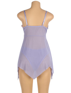 Purple Comfortable Split Babydoll (20-22) 5xl