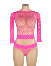 Load image into Gallery viewer, Fishnet 2-piece (12-18) Pink
