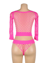 Load image into Gallery viewer, Fishnet 2-piece (18-22) Pink
