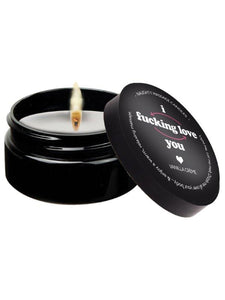 Massage Candle I F*cking Love You Vanilla Crème- 2 Oz