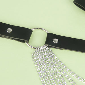 Belt With Chain Loop Tassel