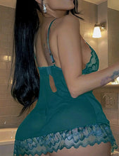 Load image into Gallery viewer, Babydoll W/lace Bust (8-10) Green
