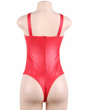 Load image into Gallery viewer, Latex Look Red Teddy (8-10) M
