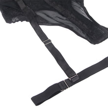 Load image into Gallery viewer, Teddy W/ Garter Ring Black (12-14) Xl
