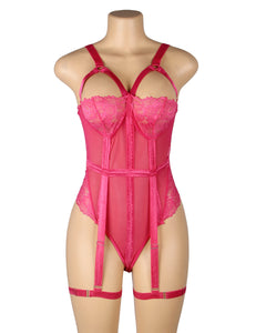 Teddy W/ Garter Ring Pink (20-22) 5xl