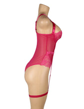 Load image into Gallery viewer, Teddy W/ Garter Ring Pink(16-18) 3xl
