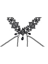 Load image into Gallery viewer, Sex And Mischief Lace Collar With Nipple Ties
