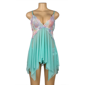 Green Comfortable Split Babydoll (20-22) 5xl