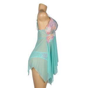 Green Comfortable Split Babydoll (20-22) 5xl