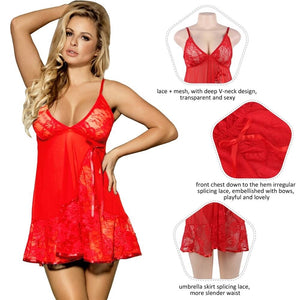 Red Lace Babydoll (20-22) 5xl