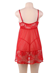 Red Lace Babydoll (20-22) 5xl