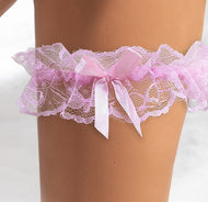 Pink Lace Garter