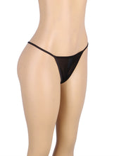 Load image into Gallery viewer, Black G-string With Diamond Back (12-14) Xl
