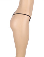 Load image into Gallery viewer, Black G-string With Diamond Back (12-14) Xl
