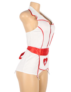 White Halter Nurse Costume(16-18) 3xl