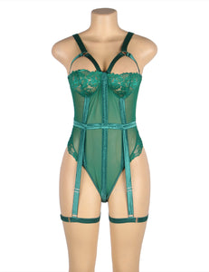 Teddy W/ Garter Ring Green (16-18) 3xl