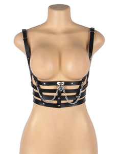 Punk Waist Harness W/ Chain, Straps, Buckles