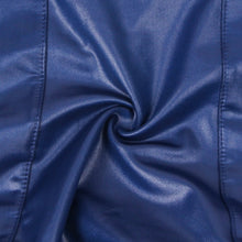 Load image into Gallery viewer, Blue Faux Leather Bodysuit (8-10) M
