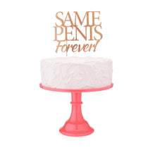 Load image into Gallery viewer, Glitterati Same Penis Forever Cake Topper
