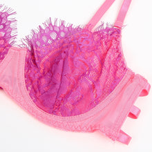 Load image into Gallery viewer, Pink/purple Lace Bra Set(20-22)4xl/5xl
