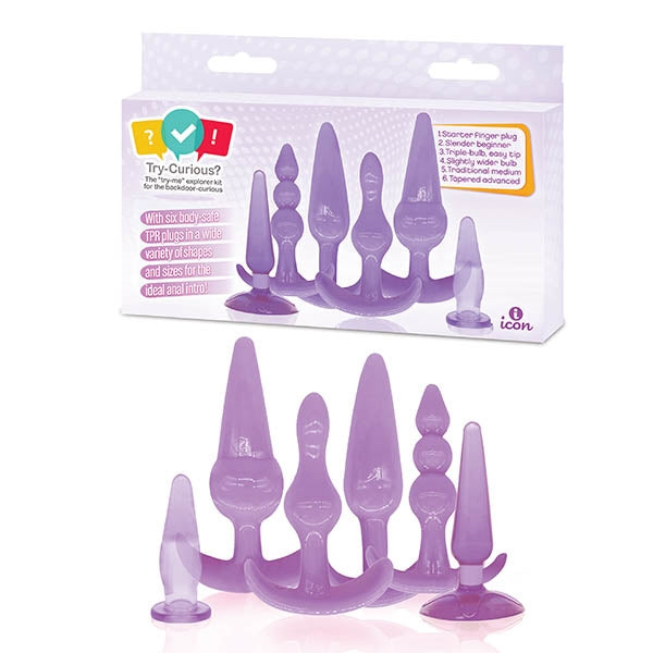 Try-curious Anal Plug Kit Purple