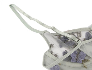 Purple Butterfly Embroidery Set (8-10) M