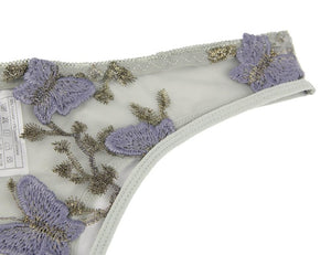 Purple Butterfly Embroidery Set  (12-14) Xl