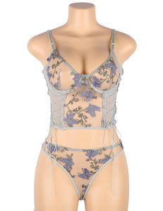 Purple Butterfly Embroidery Set (8-10) M