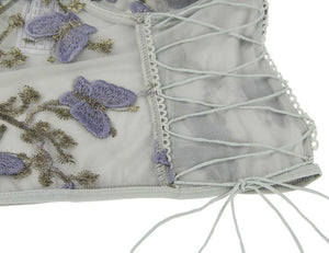 Purple Butterfly Embroidery Set  (12-14) Xl