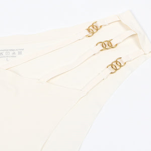 Beige & Gold S/free Panty (10-12) L