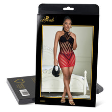 Load image into Gallery viewer, Black &amp; Red Fishnet Dress (8-10)m
