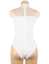 Load image into Gallery viewer, White Bodysuit W/lace (14-16) 2xl
