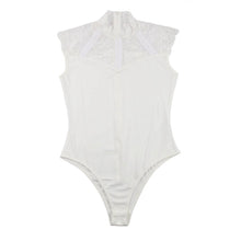 Load image into Gallery viewer, White Bodysuit W/lace (14-16) 2xl
