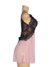 Load image into Gallery viewer, Floral Lace Pink/black B/doll (16-18)3xl
