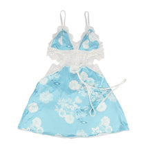 Load image into Gallery viewer, Blue Floral Print Babydoll (16-18)3xl
