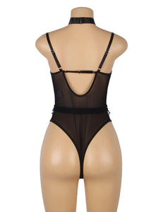 Black Mesh Chain Bodysuit (12-14) Xl