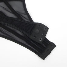 Load image into Gallery viewer, Black Mesh Chain Bodysuit (12-14) Xl

