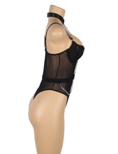 Load image into Gallery viewer, Black Mesh Chain Bodysuit (12-14) Xl
