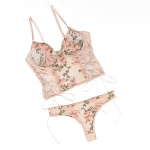 Pink Butterfly Embroidery Set (8-10) M