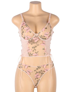 Pink Butterfly Embroidery Set (8-10) M