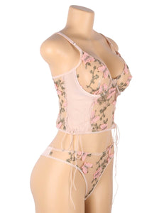 Pink Butterfly Embroidery Set (8-10) M