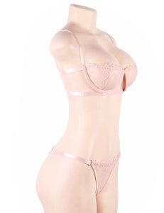 Pink Bra Set W/ Steel Ring(12-14)xl