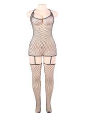 Load image into Gallery viewer, Sparkle Fishnet Bodystocking(8-10) M
