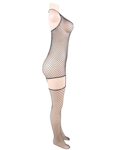 Sparkle Fishnet Bodystocking(8-10) M