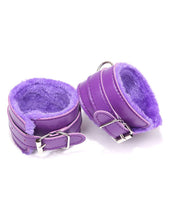 Load image into Gallery viewer, Plush Lined Wrist Cuffs Purple

