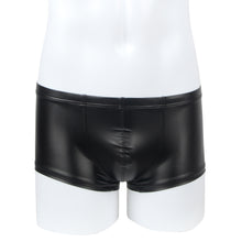 Load image into Gallery viewer, Mens Black Wet Look Shorts (28-30) L
