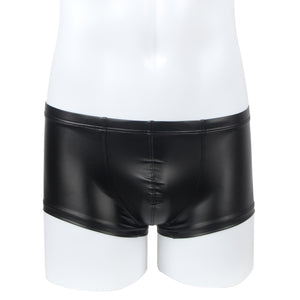 Mens Black Wet Look Shorts (28-30) L