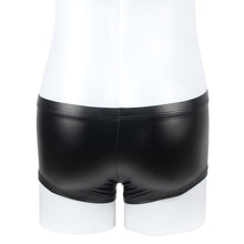 Load image into Gallery viewer, Mens Black Wet Look Shorts (30-32) Xl
