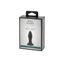 Load image into Gallery viewer, Fifty Shades Of Grey Sensation Rechargeable Vibrating Butt Plug Black
